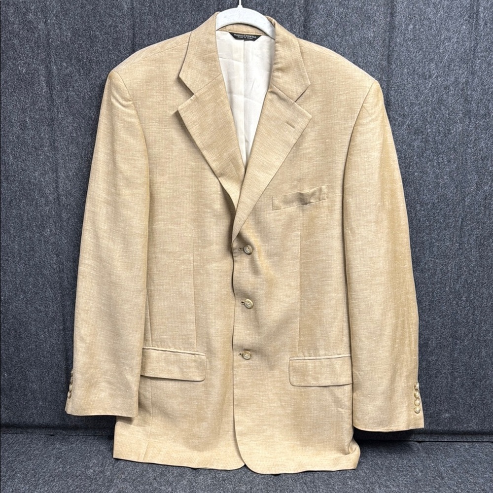 Harold Powell Tan Sport Coat with Notched Lapels